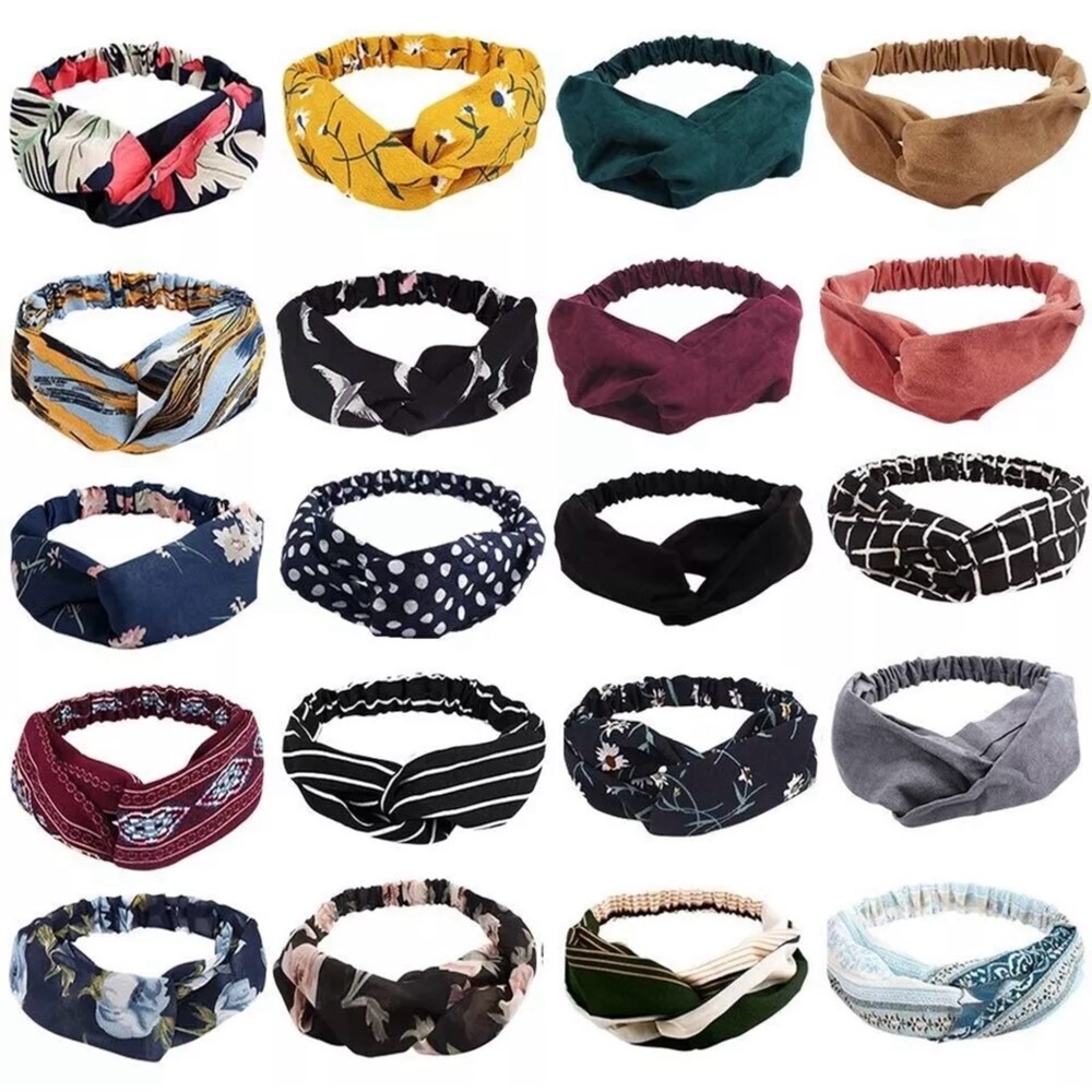 20 Pack Boho Headbands Knotted Hair Band Elastic Twisted Head Wrap NEW